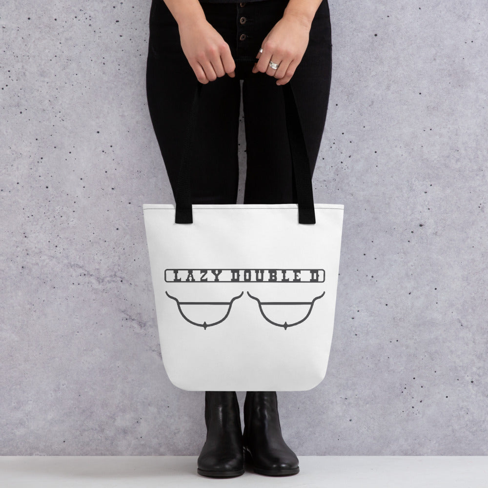 The Lazy Double D Ranch logo Tote bag