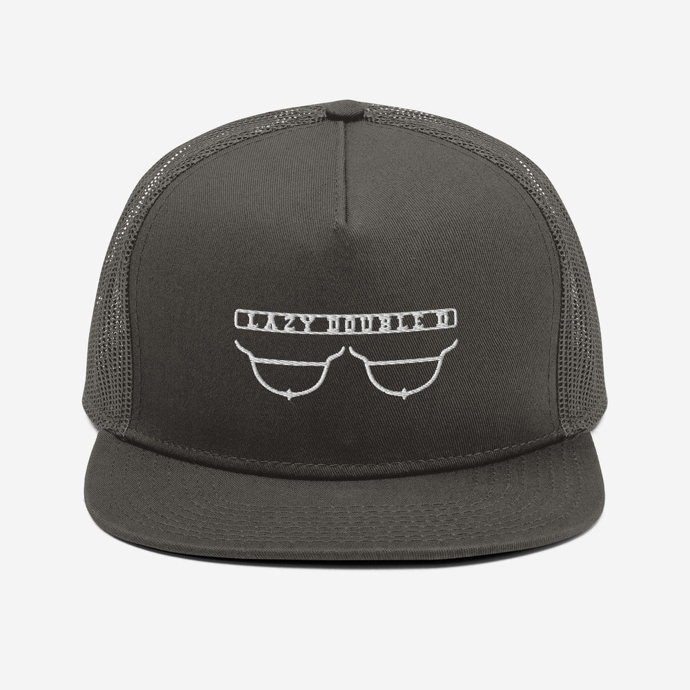 The Lazy double D Ranch logo Mesh Back Snapback